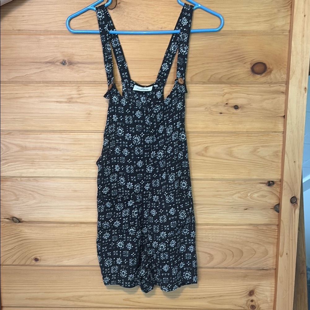 Passenger Black and White Floral Romper